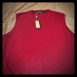 Bobby Jones red sweater vest - never been worn!